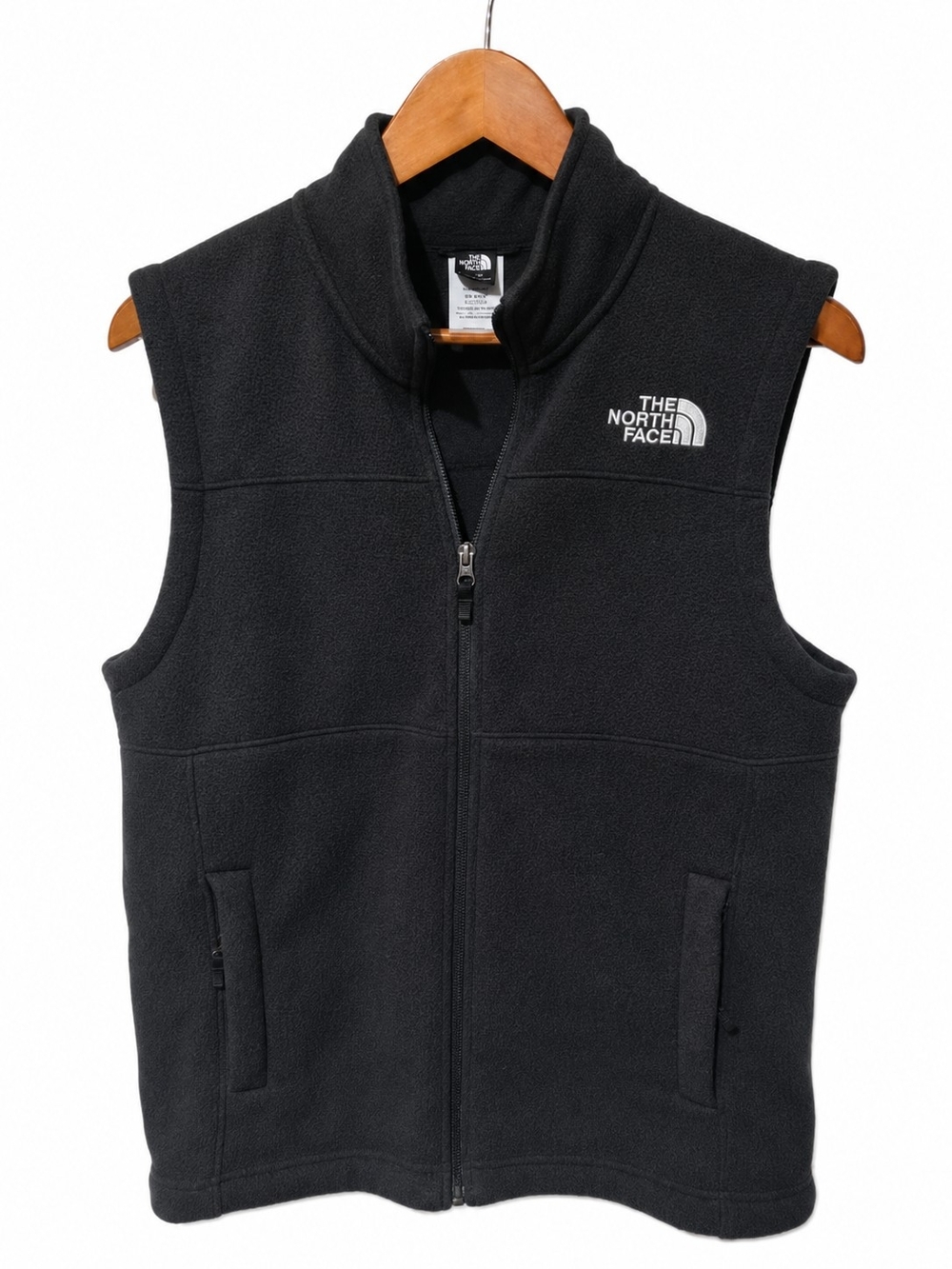 The North Face MThe North Face Black and White Fleece Vest